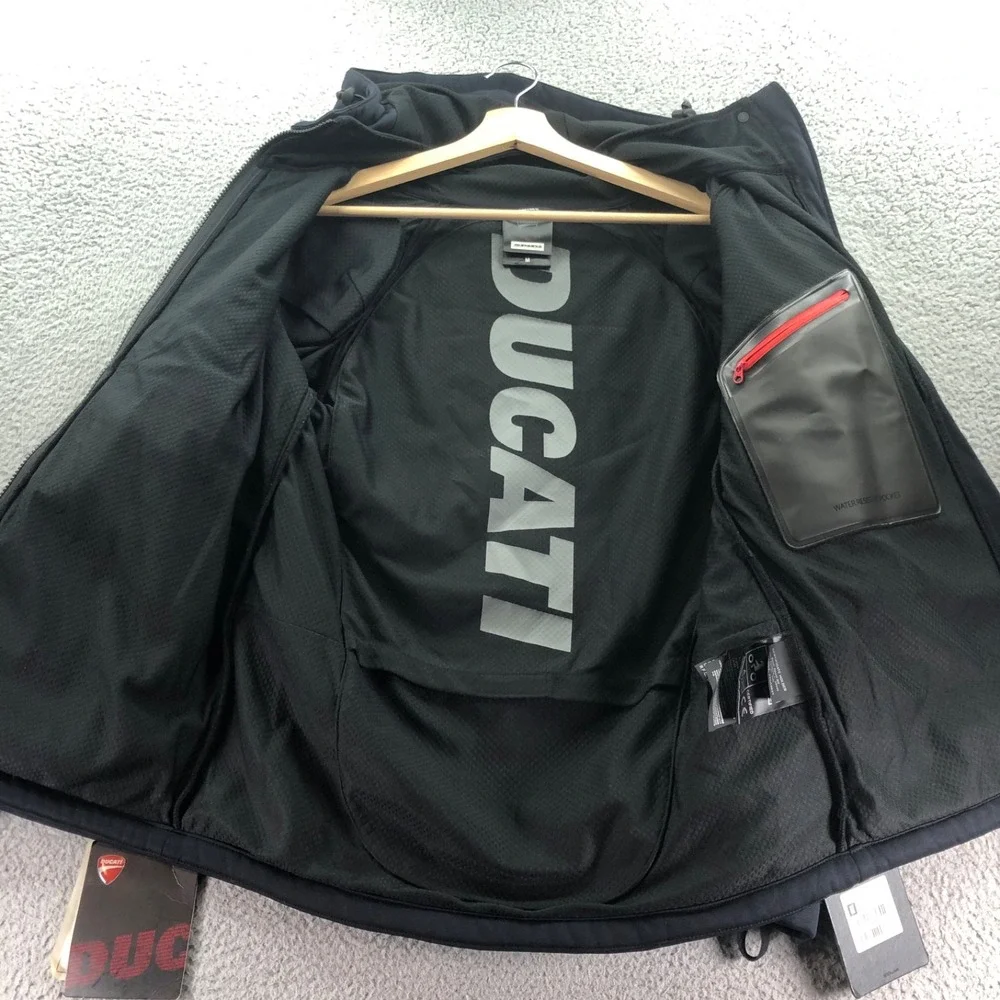 Ducati Motorcycle Jacket Mens Medium Black Downtown C2 Technical Sweatshirt